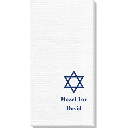 Traditional Star of David Deville Guest Towels